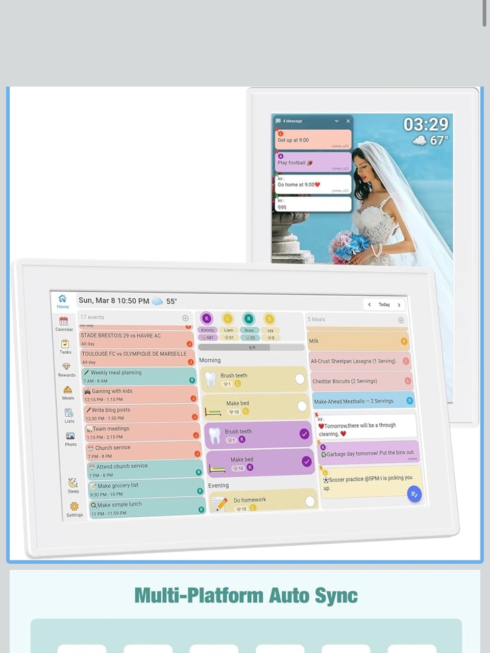 Brand new smart digital calendar with 10.1 inch touch screen